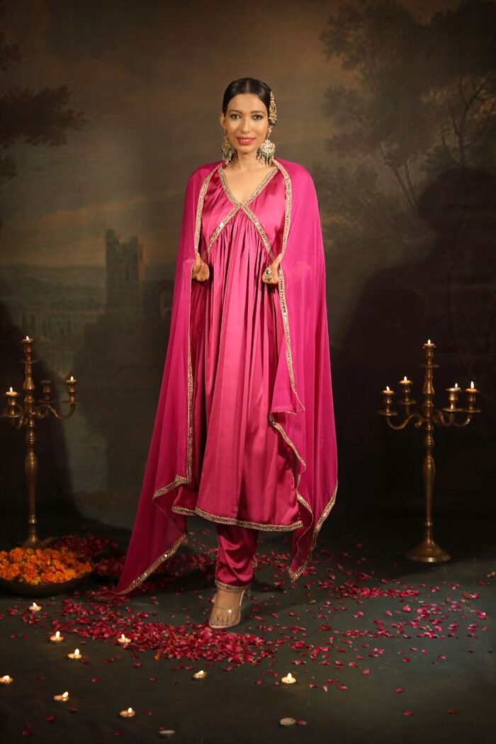 Chamak Anarkali Suit Set